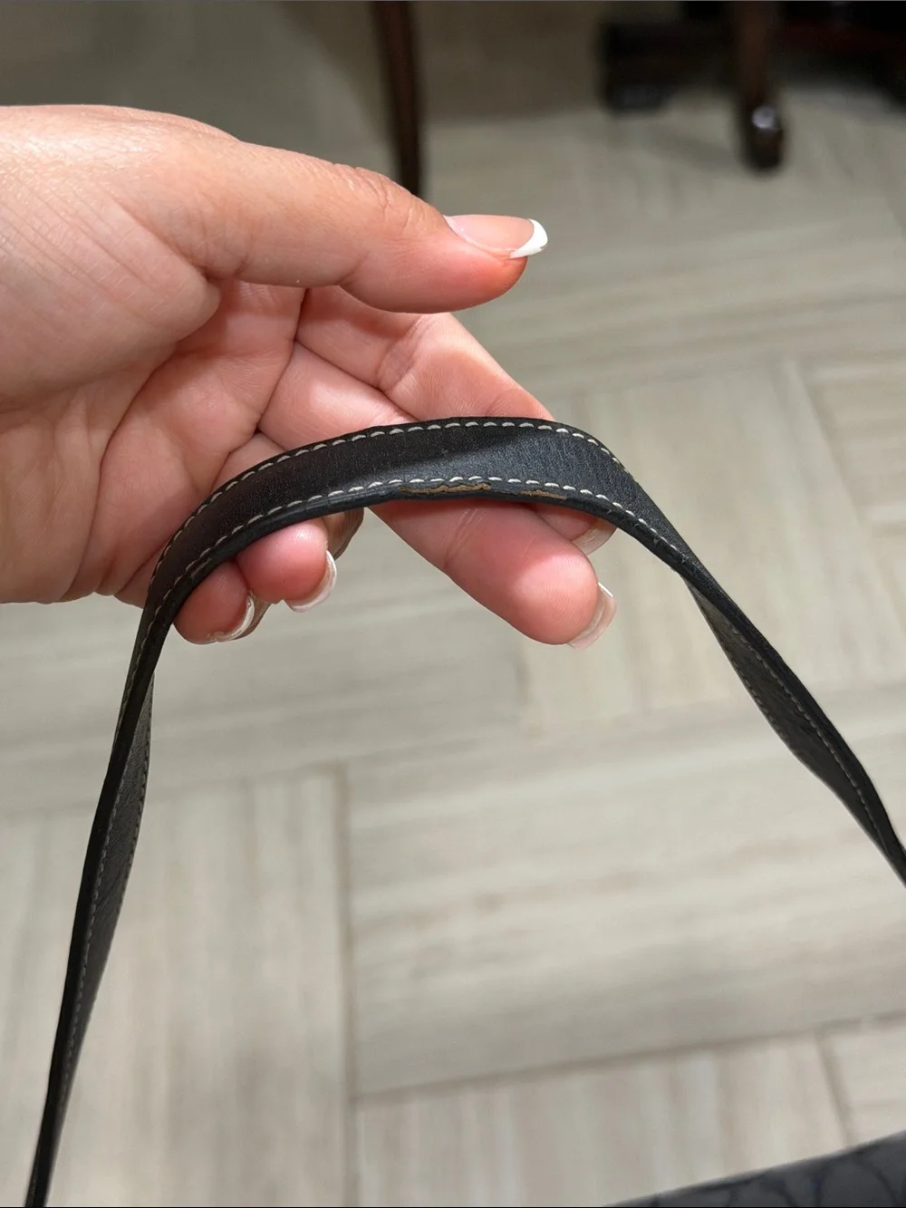 Coach Y2K black Hamptons Flap Baguette bag